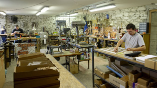 Atelier de coutellerie